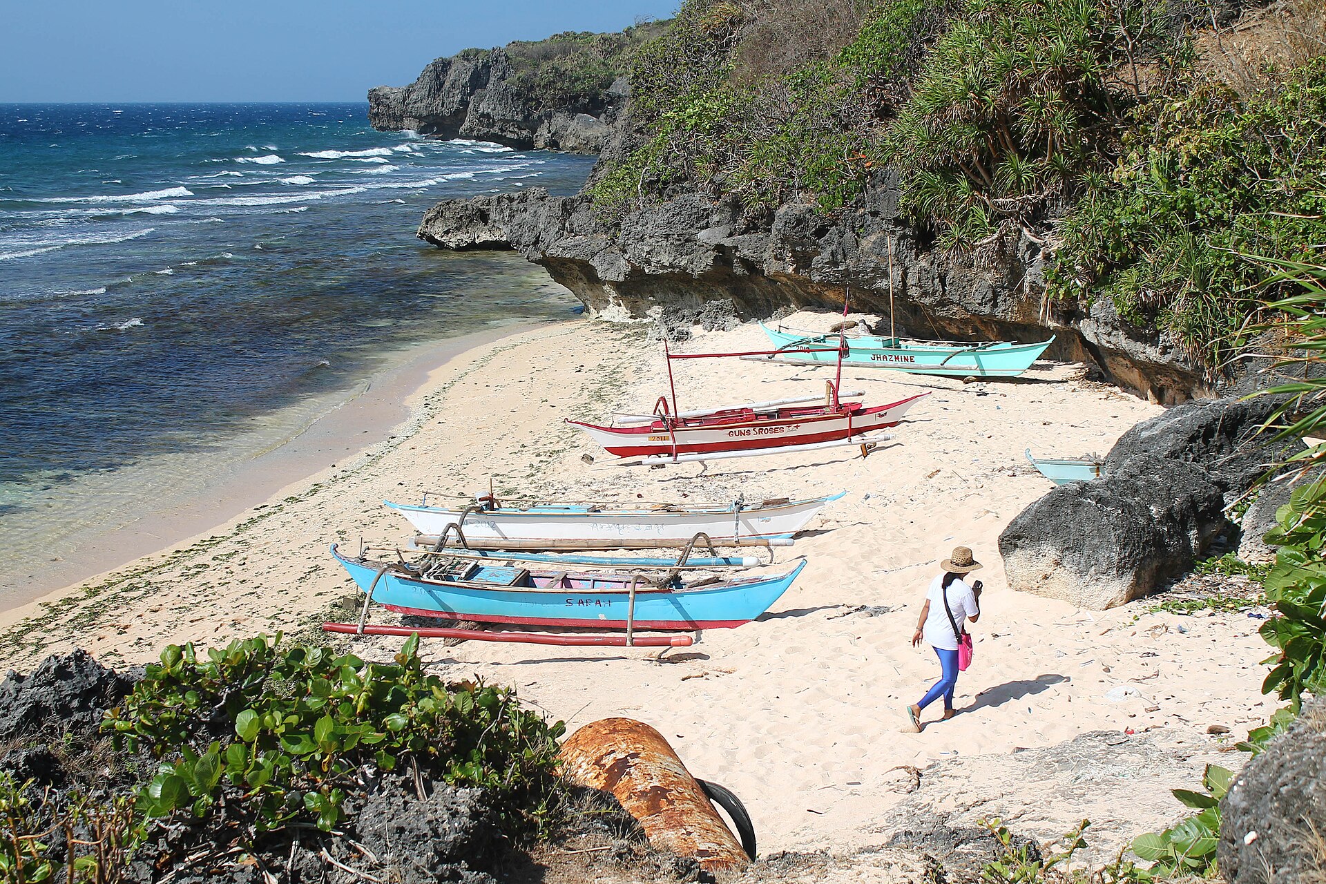 The shoreline of Lubang Island, Occidental Mindoro.