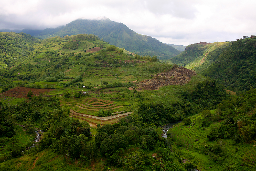 Kanlaon Volcano on Negros, seen from Don Salvador Benedicto.