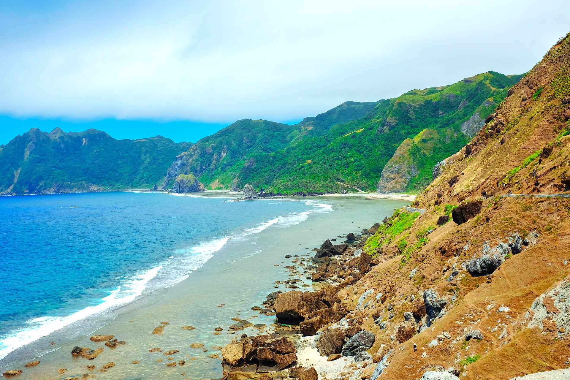 Coastal scenery at Chavayan on Sabtang Island, Batanes.