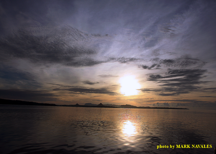 Sunrise over the coastal waters of Panglima Sugala, Tawi-Tawi.